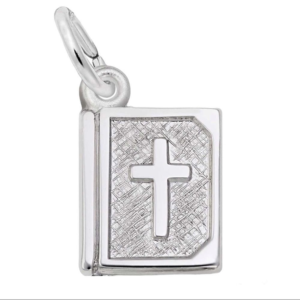 Bible Silver Charm 